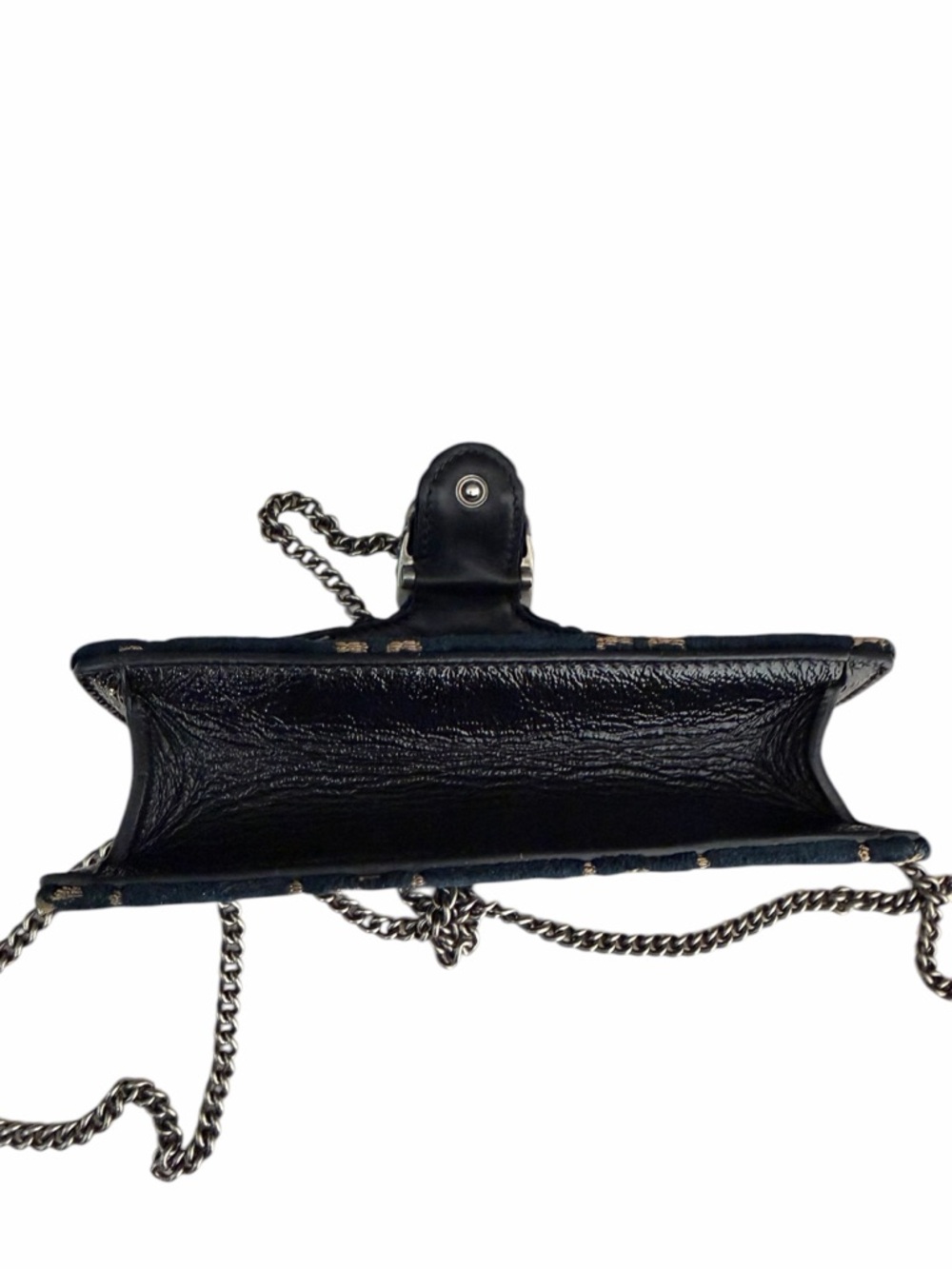 Gucci GG Navy Blue Velvet Dionysus Mini Crossbody Clutch shoulder Bag - Picture 8 of 17